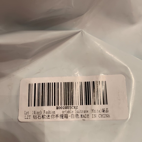 13” Fashion Portable Mini Hardshell Suitcase (White) - Picture 6 of 6